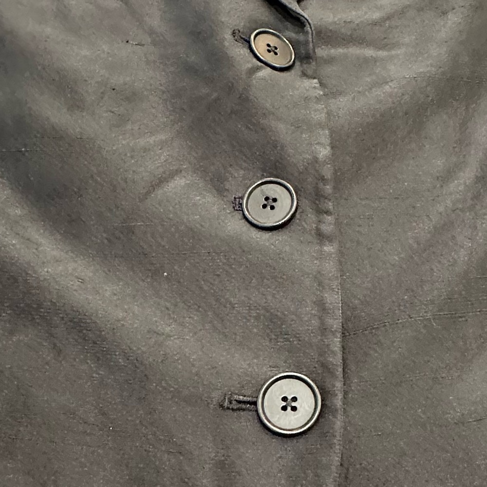 Lauren Ralph Lauren 100% Silk  Black Formal Blazer Tailored Design size 2 Petite - Picture 5 of 15